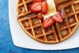 organic buttermilk waffles w/ maple syrup